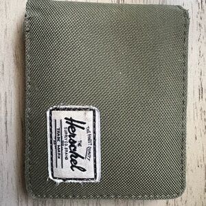 Herschel Supply Company Olive and Pink Wallet